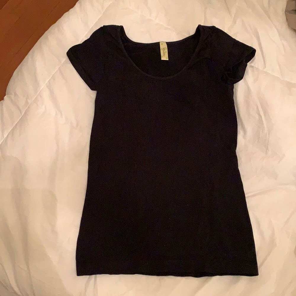Black tight fit tshirt